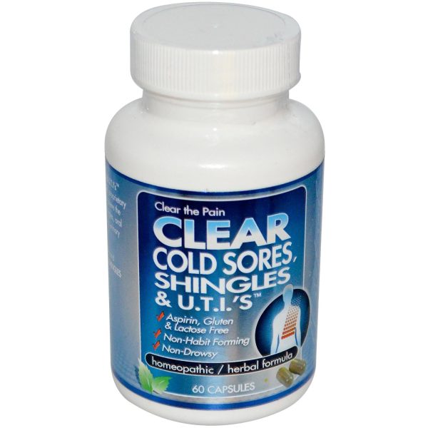 Clear Products, Clear Cold Sores, Shingles & U.T.I s, 60 Capsules Sale